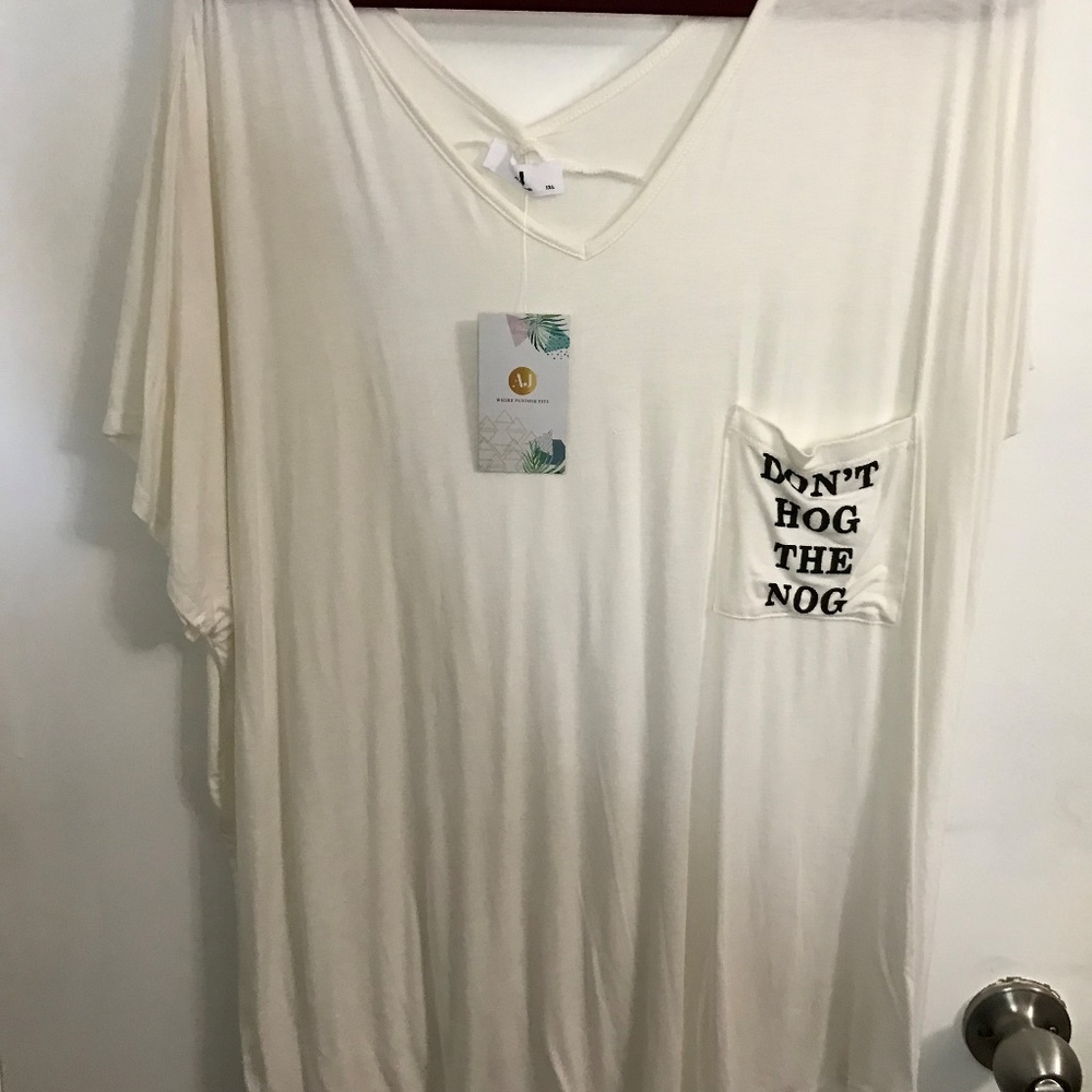 "Don't Hog The Nog" Holiday shirts